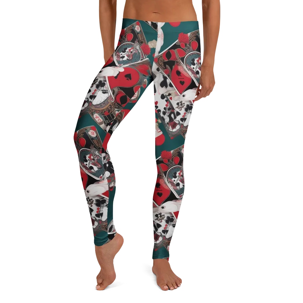 Wonderland Wager on Leggings — Front