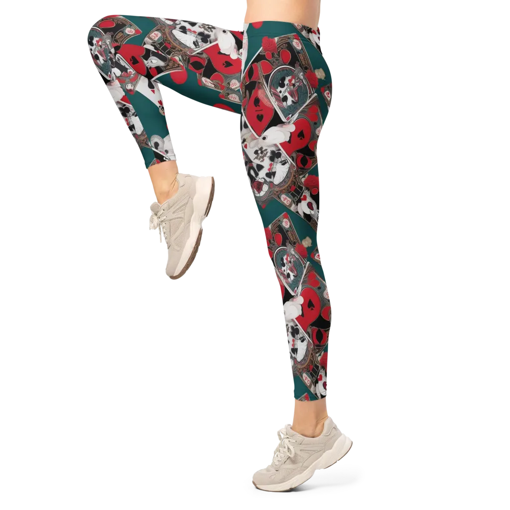 Wonderland Wager on Leggings — Left