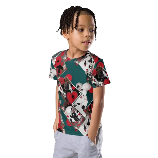 Wonderland Wager on a Kids Crew Neck T-Shirt