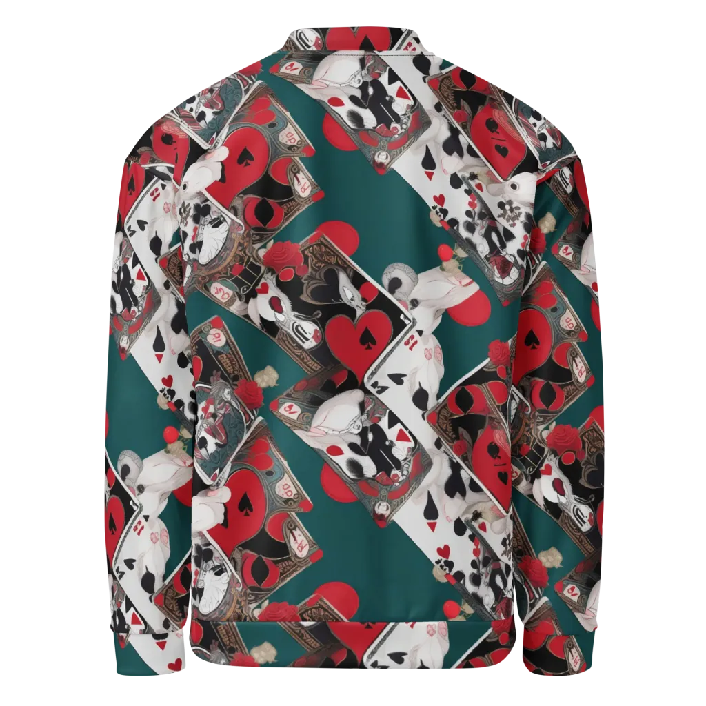 Wonderland Wager on Bomber Jacket — Back