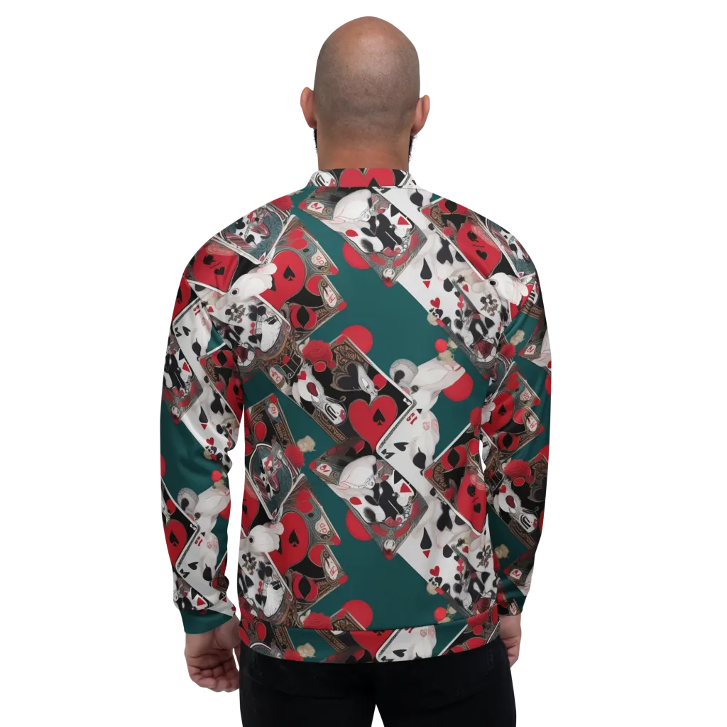 Wonderland Wager on Bomber Jacket — Back