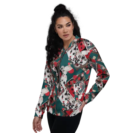 Wonderland Wager on a Bomber Jacket