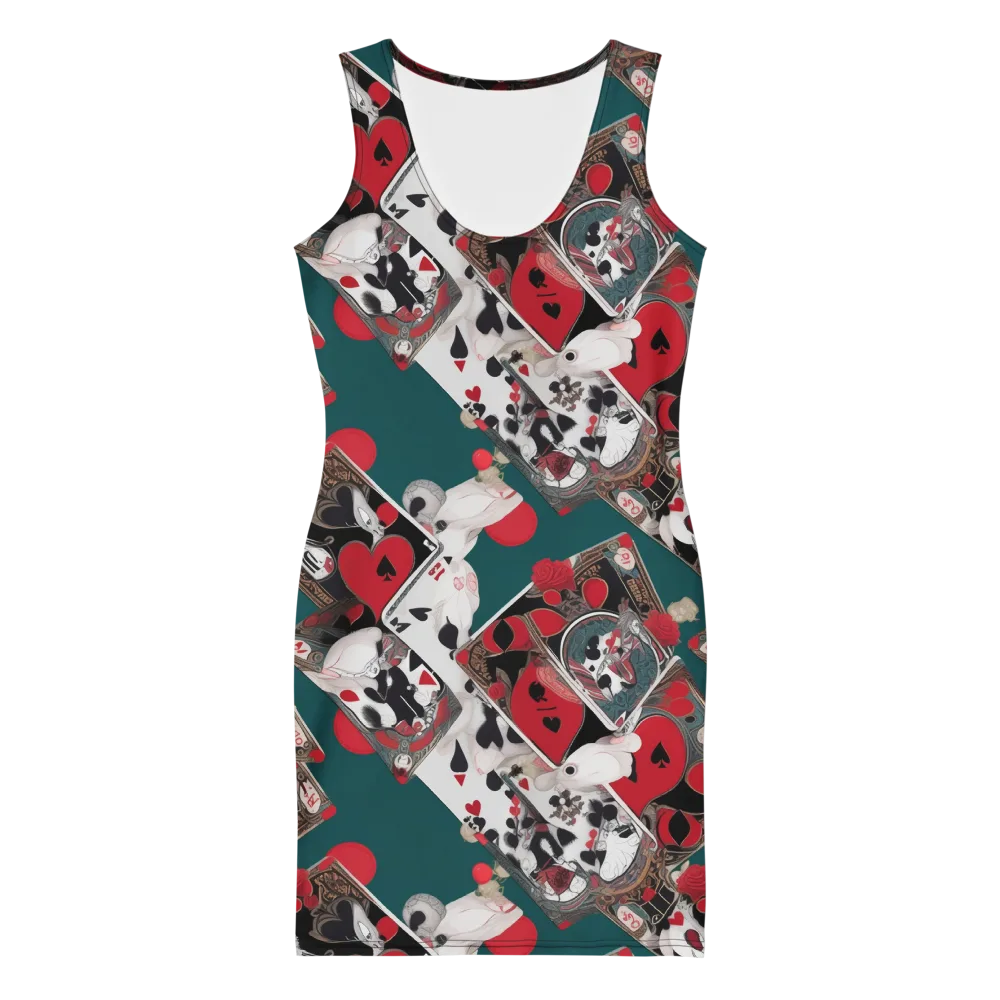 Wonderland Wager on Bodycon Dress — Front
