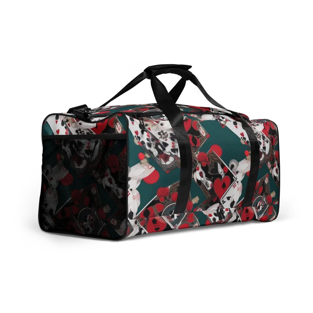 Wonderland Wager on Duffle Bag — Right Front