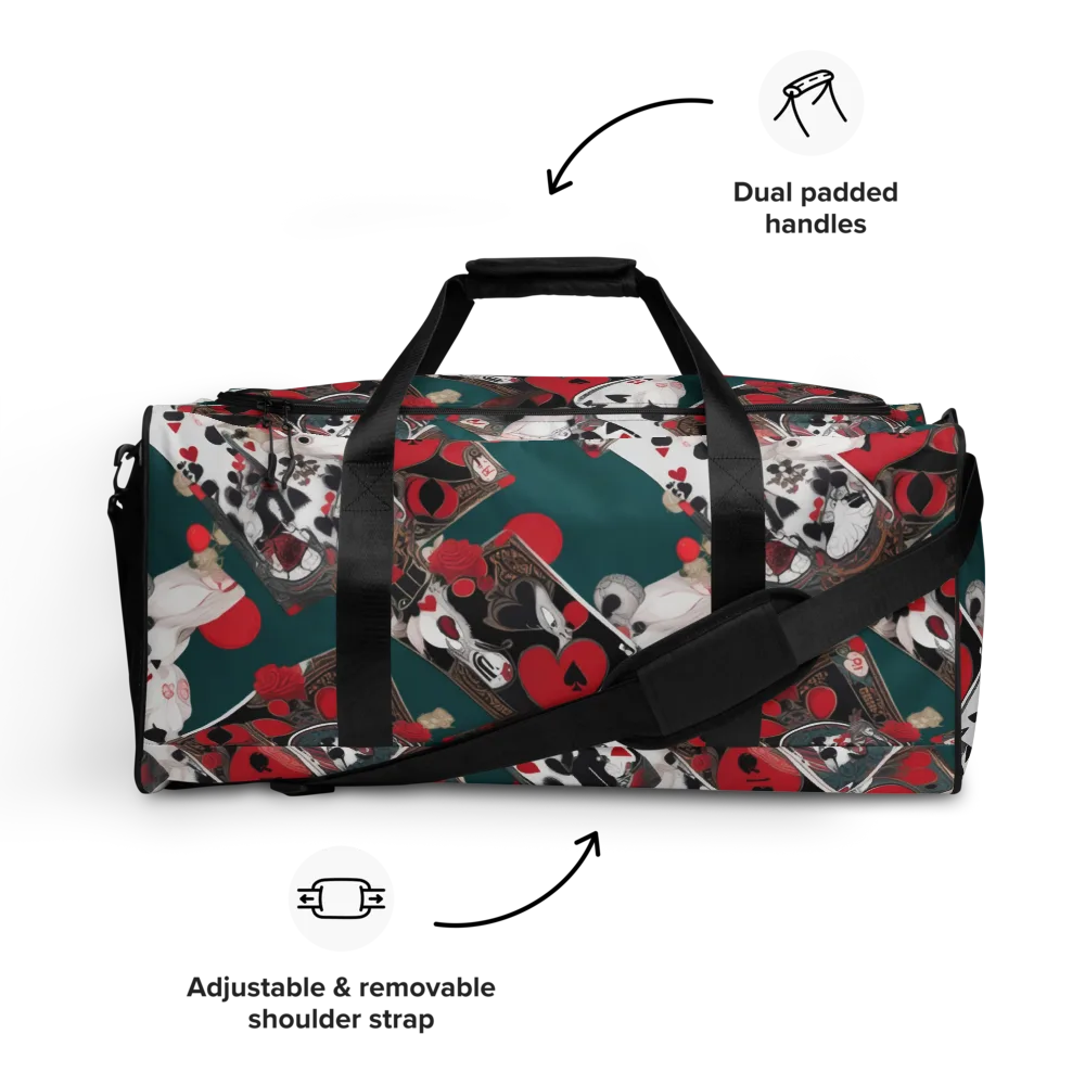 Wonderland Wager on Duffle Bag — Front