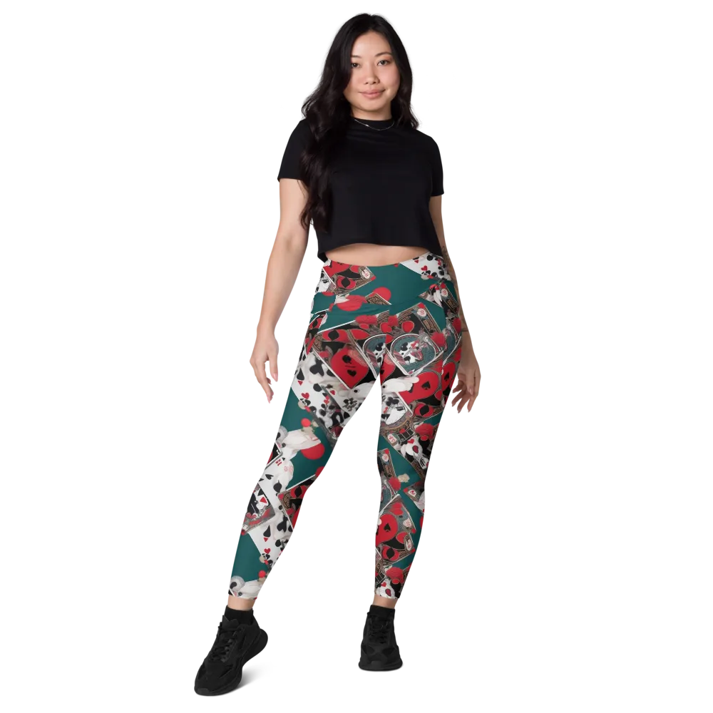 Wonderland Wager on Leggings with Pockets — Front