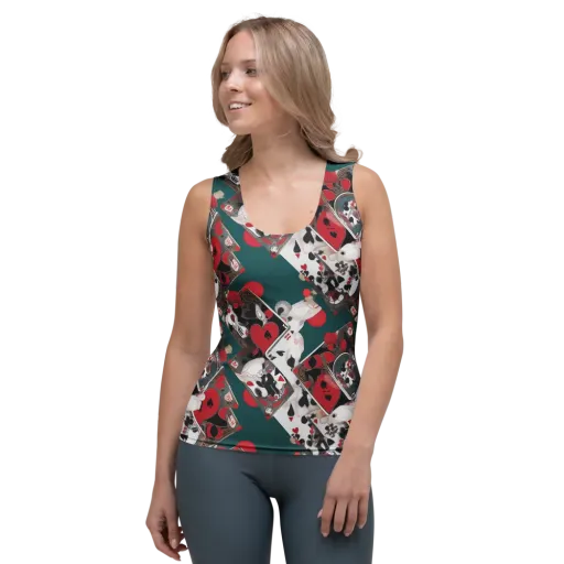 Wonderland Wager on a Women's Tank Top