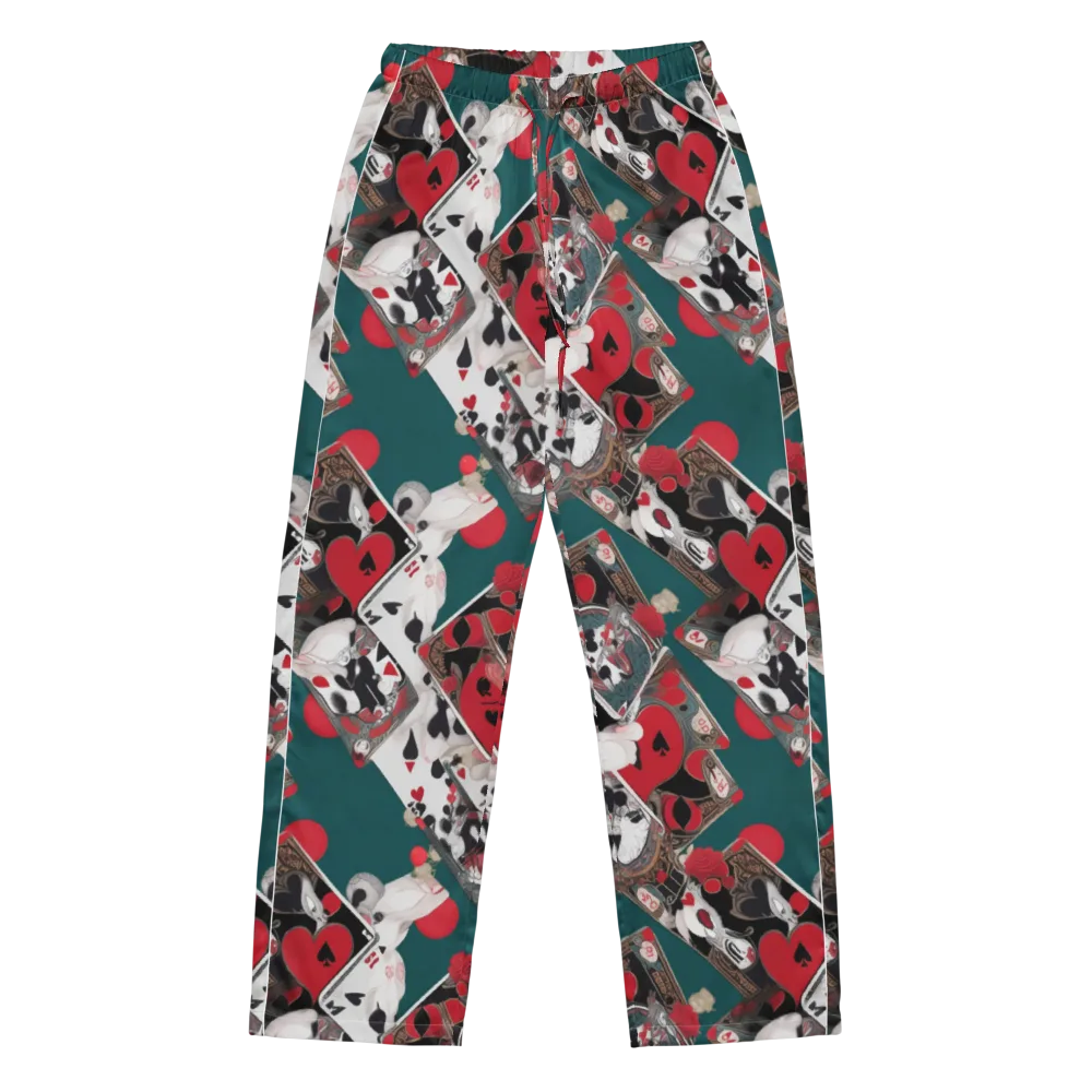 Wonderland Wager on Women's Pajama Pants — Front
