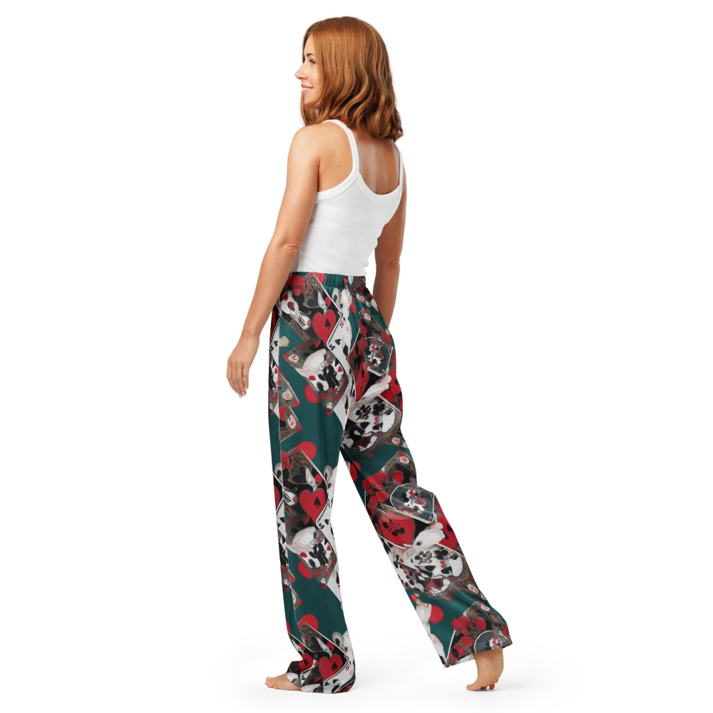 Wonderland Wager on Women's Pajama Pants — Back