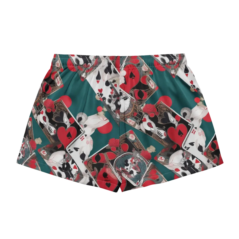 Wonderland Wager on Women's Pajama Shorts — Back
