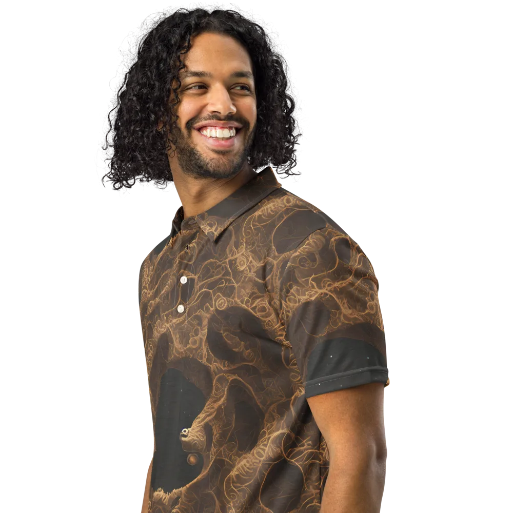 Kunkle's Knot on Men's Slim Fit Polo Shirt — Left Front