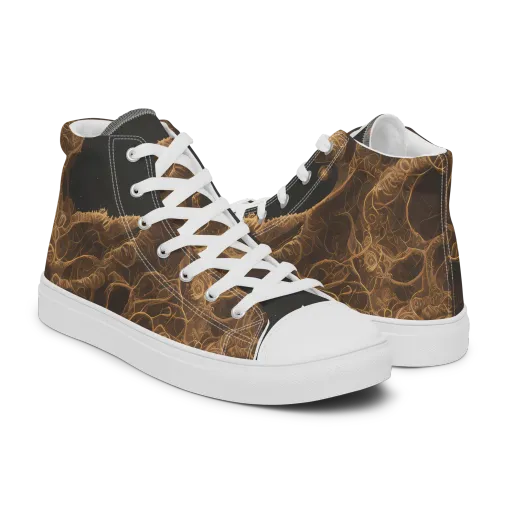 Kunkle's Knot on a Men's High Top Canvas Shoes