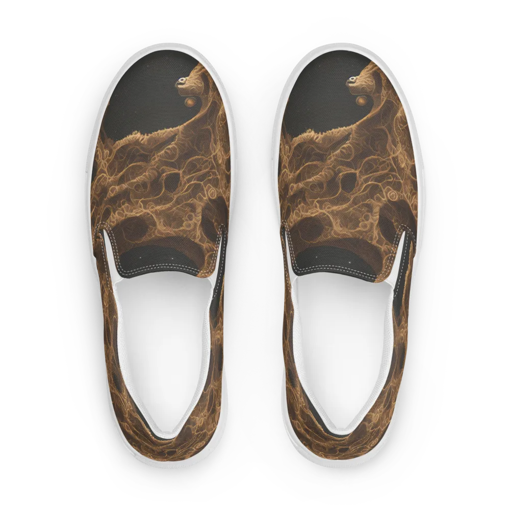 Kunkle's Knot on Men's Slip-On Canvas Shoes — Front
