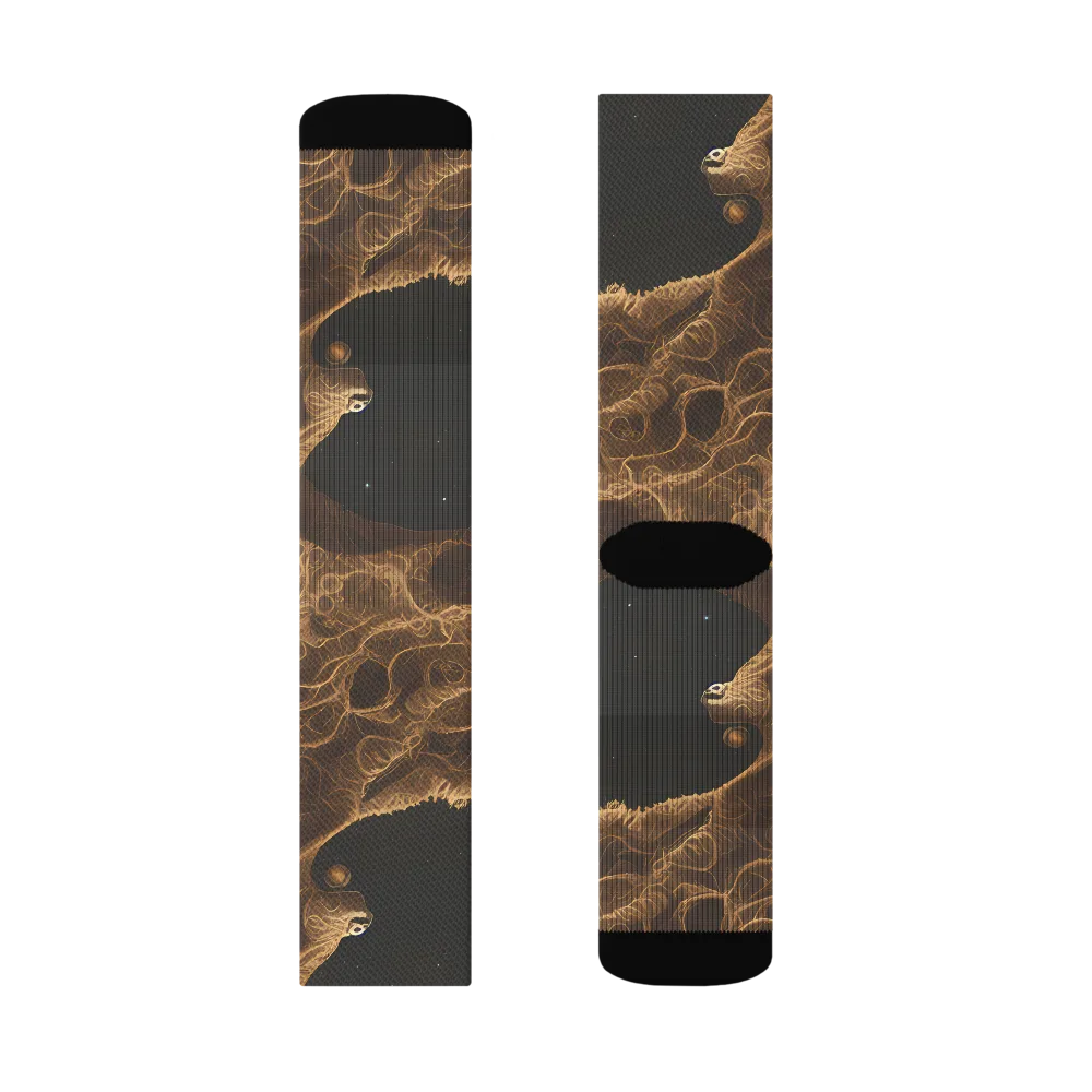 Kunkle's Knot on Socks — Left Sock