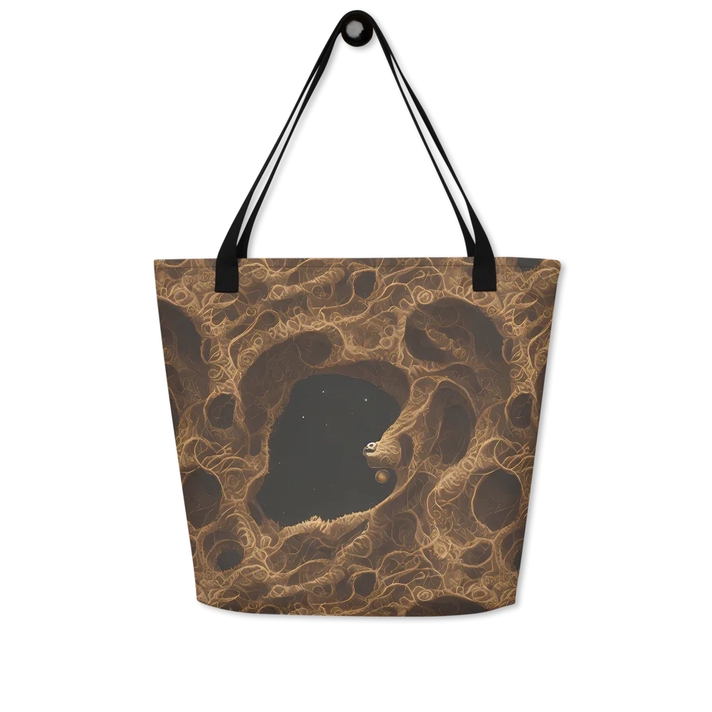 Kunkle's Knot on Large Tote Bag W/ Pocket — Front