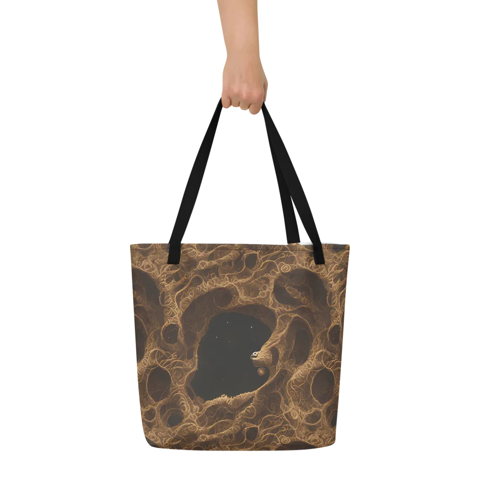 Kunkle's Knot on Large Tote Bag W/ Pocket — Front