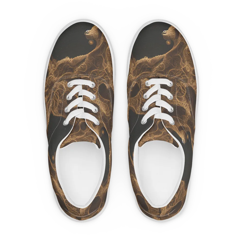 Kunkle's Knot on Men's Lace-Up Canvas Shoes — Front