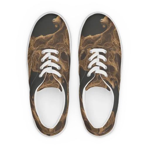 Kunkle's Knot on a Men's Lace-Up Canvas Shoes
