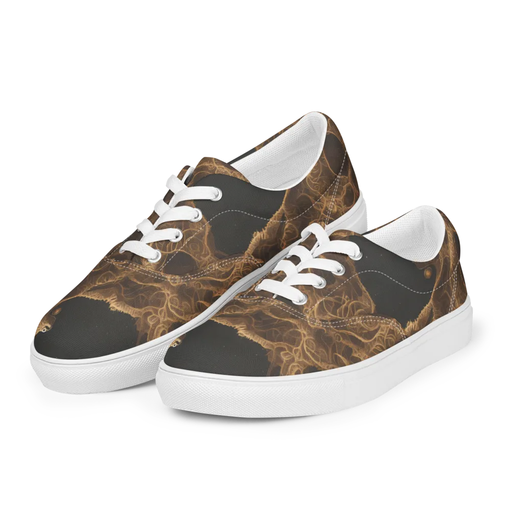 Kunkle's Knot on Men's Lace-Up Canvas Shoes — Left Front