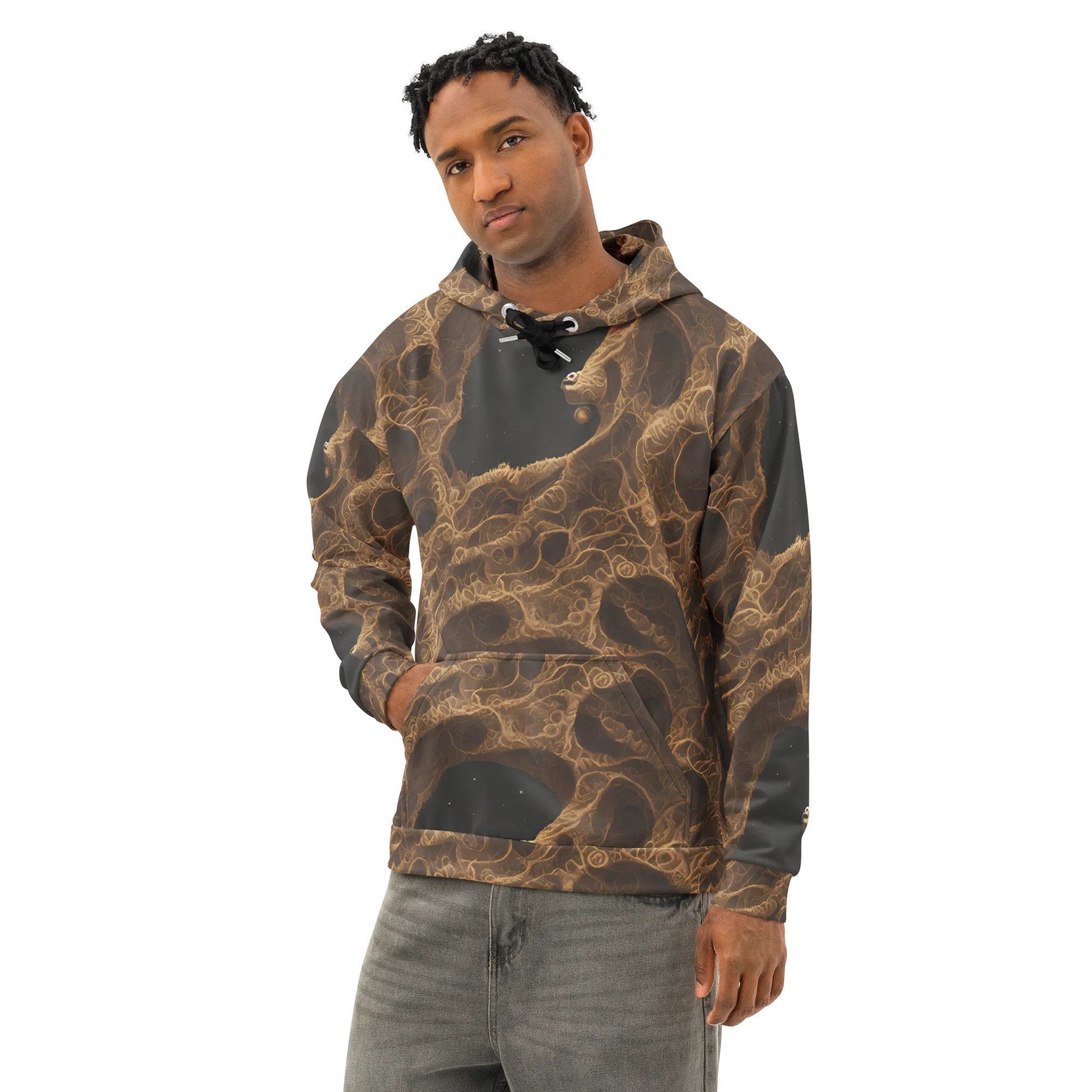 Kunkle's Knot on Cotton Hoodie — Left Front
