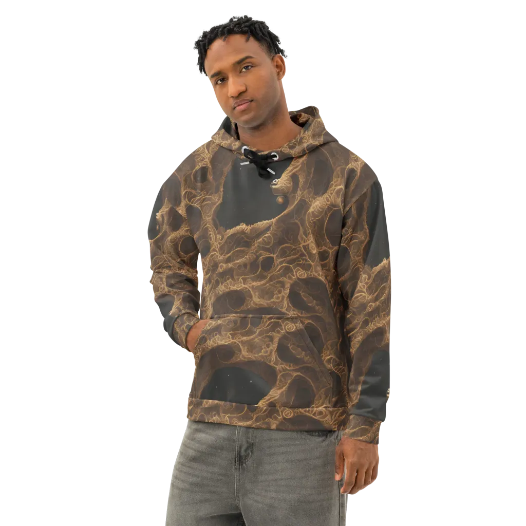 Kunkle's Knot on Cotton Hoodie — Left Front