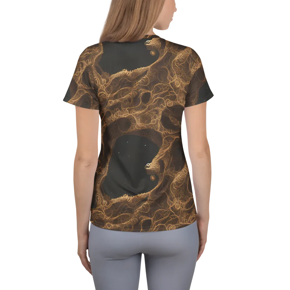 Kunkle's Knot on Women's Athletic T-Shirt — Back