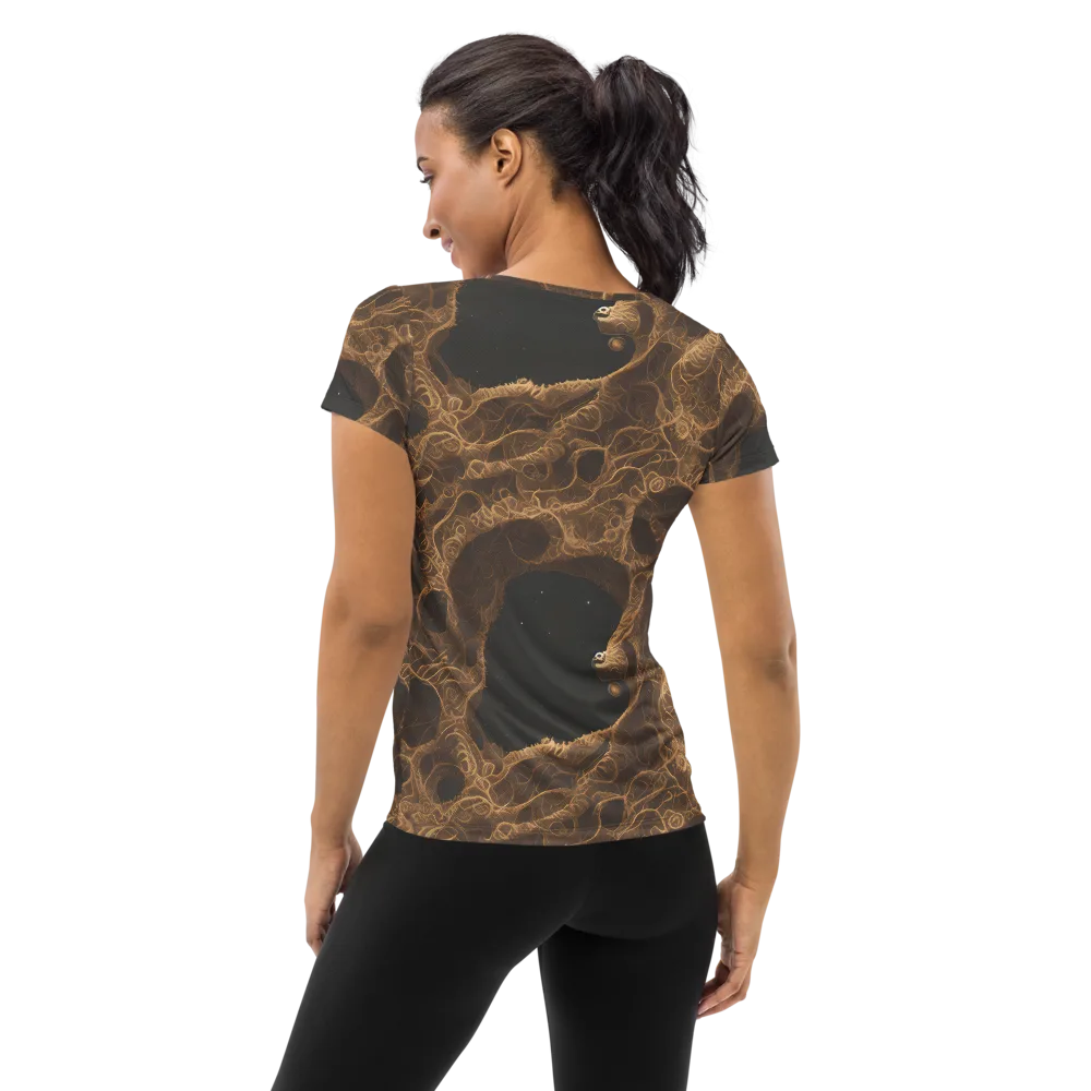 Kunkle's Knot on Women's Athletic T-Shirt — Back