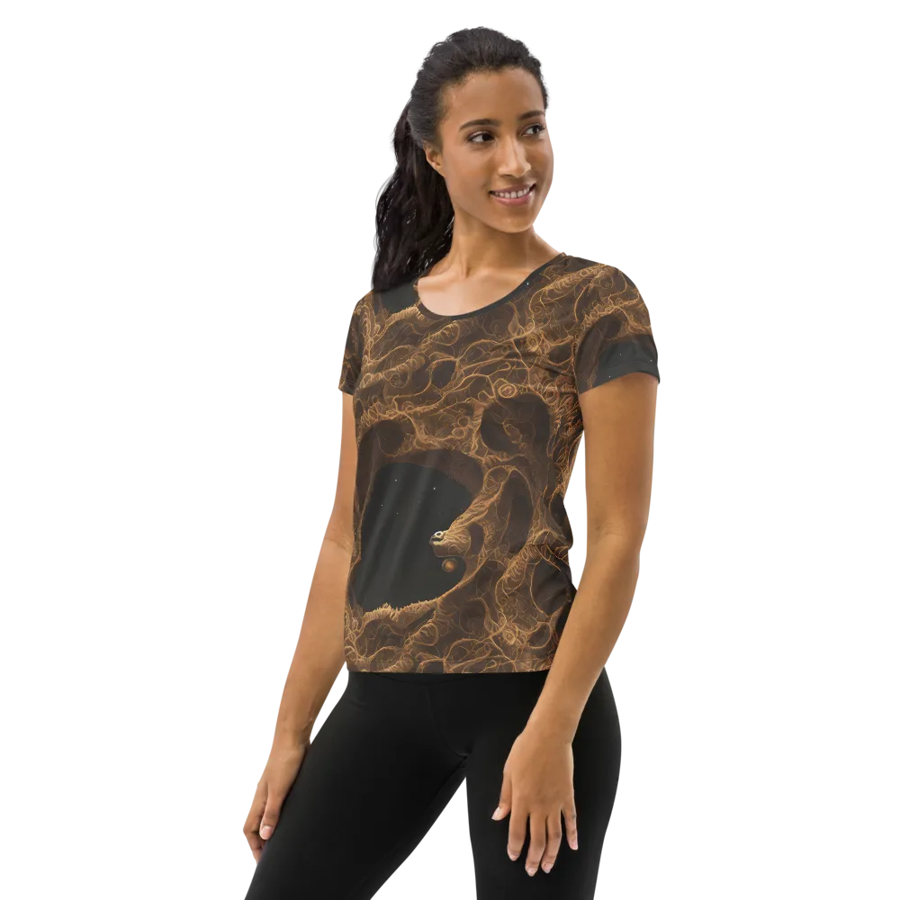 Kunkle's Knot on Women's Athletic T-Shirt — Left