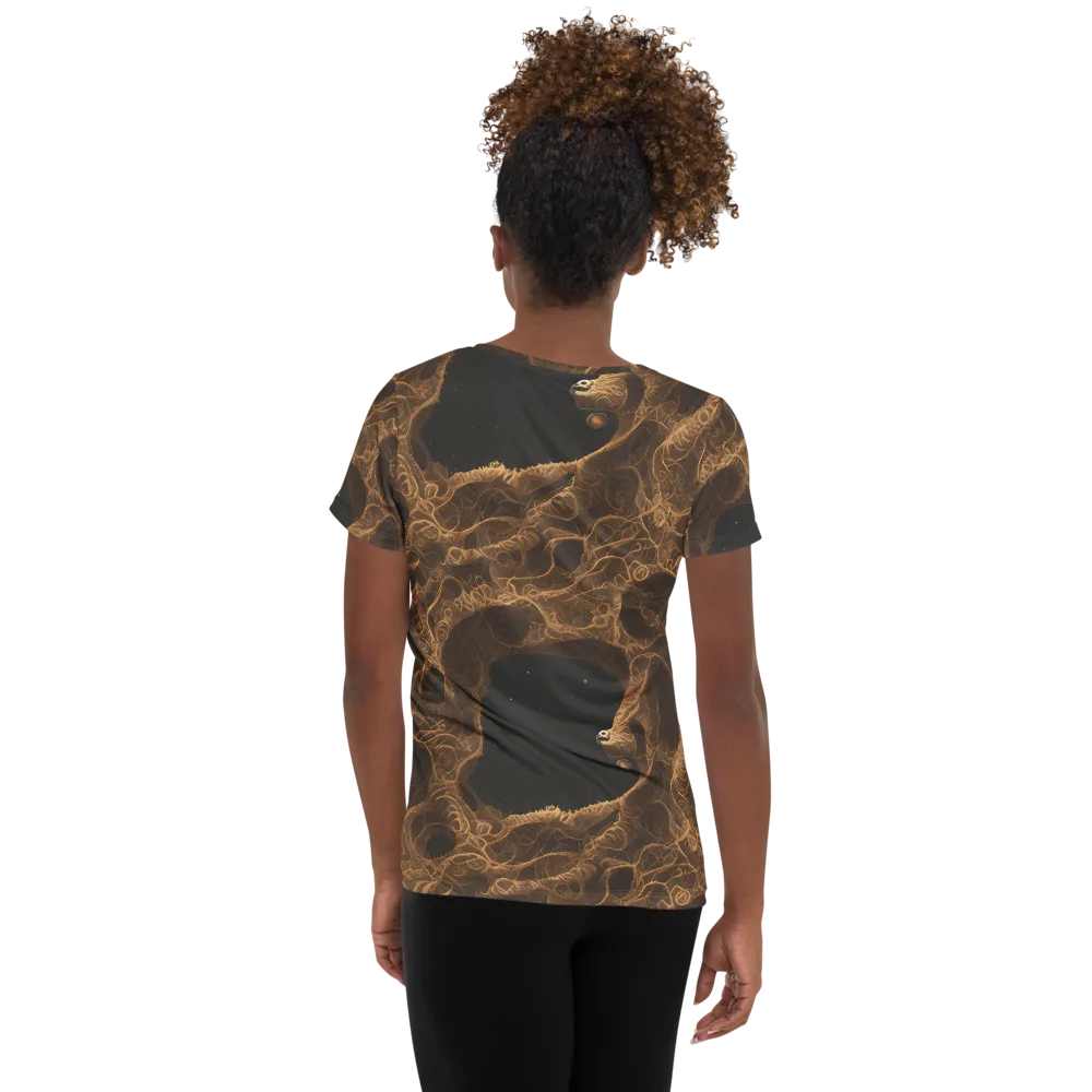 Kunkle's Knot on Women's Athletic T-Shirt — Back