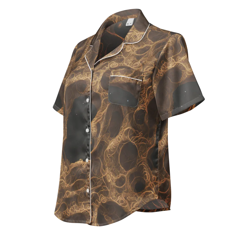 Kunkle's Knot on Women's Short Sleeve Pajama Top — Left Front