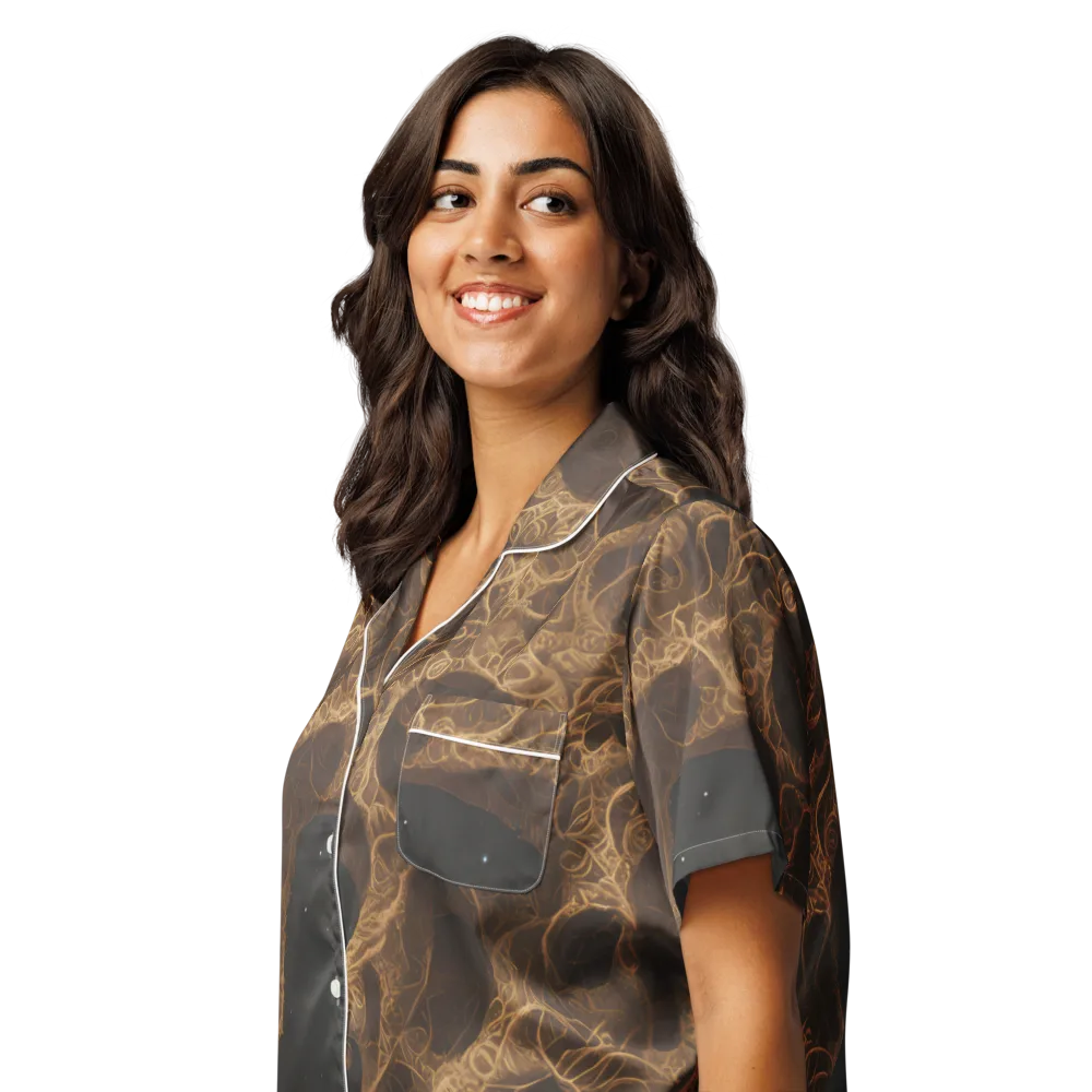 Kunkle's Knot on Women's Short Sleeve Pajama Top — Left Front