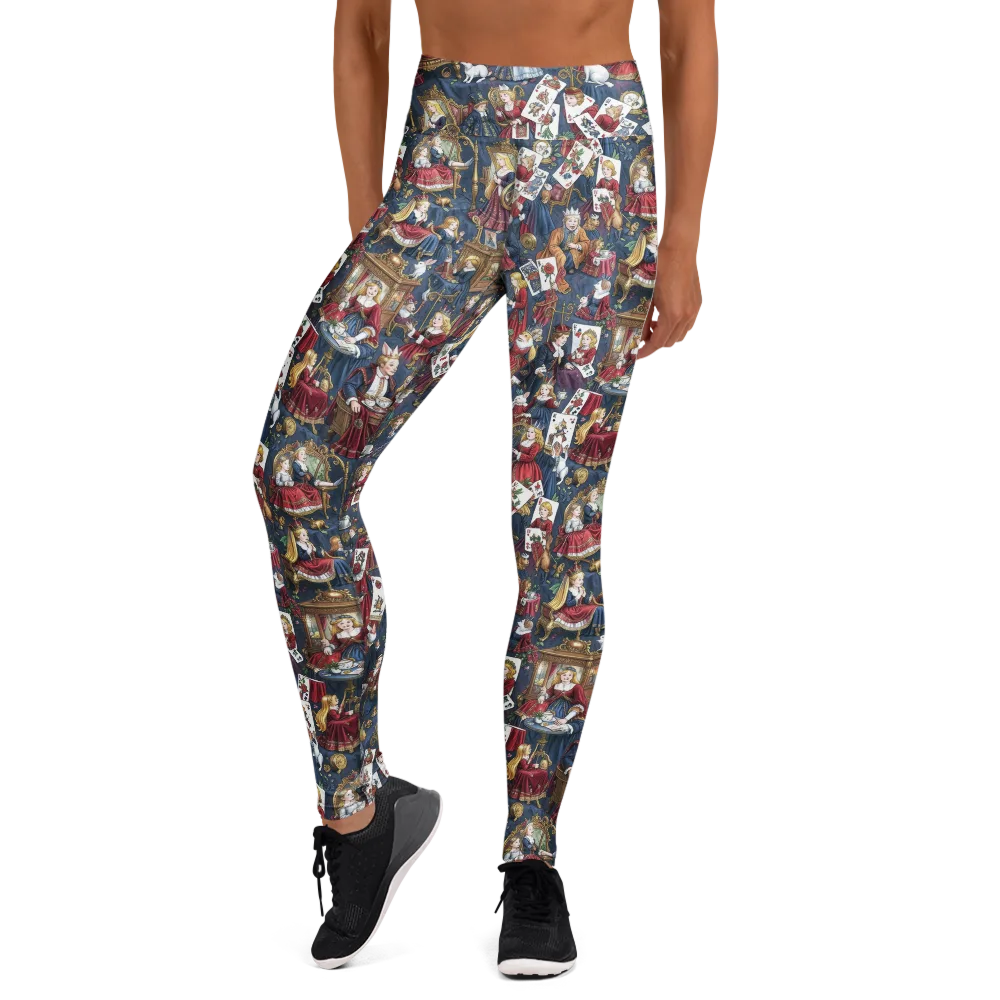 Royal Tea Party on Yoga Leggings — Front