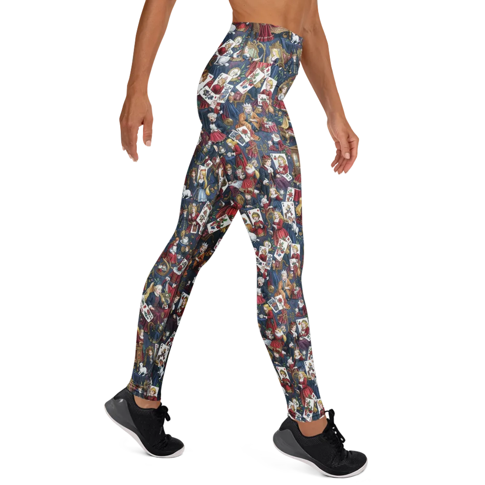 Royal Tea Party on Yoga Leggings — Right