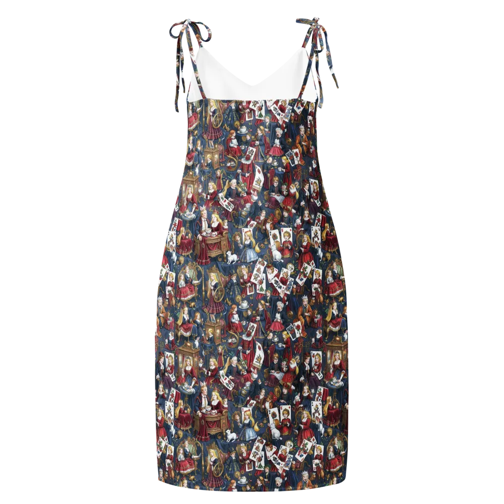 Royal Tea Party on Slip Dress — Back