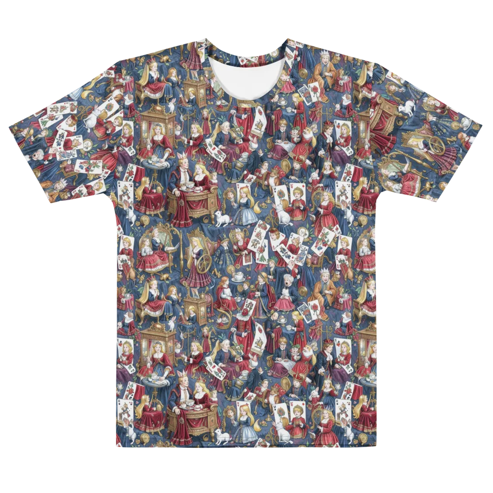 Royal Tea Party on Men's Cotton Crew Neck T-Shirt — Front