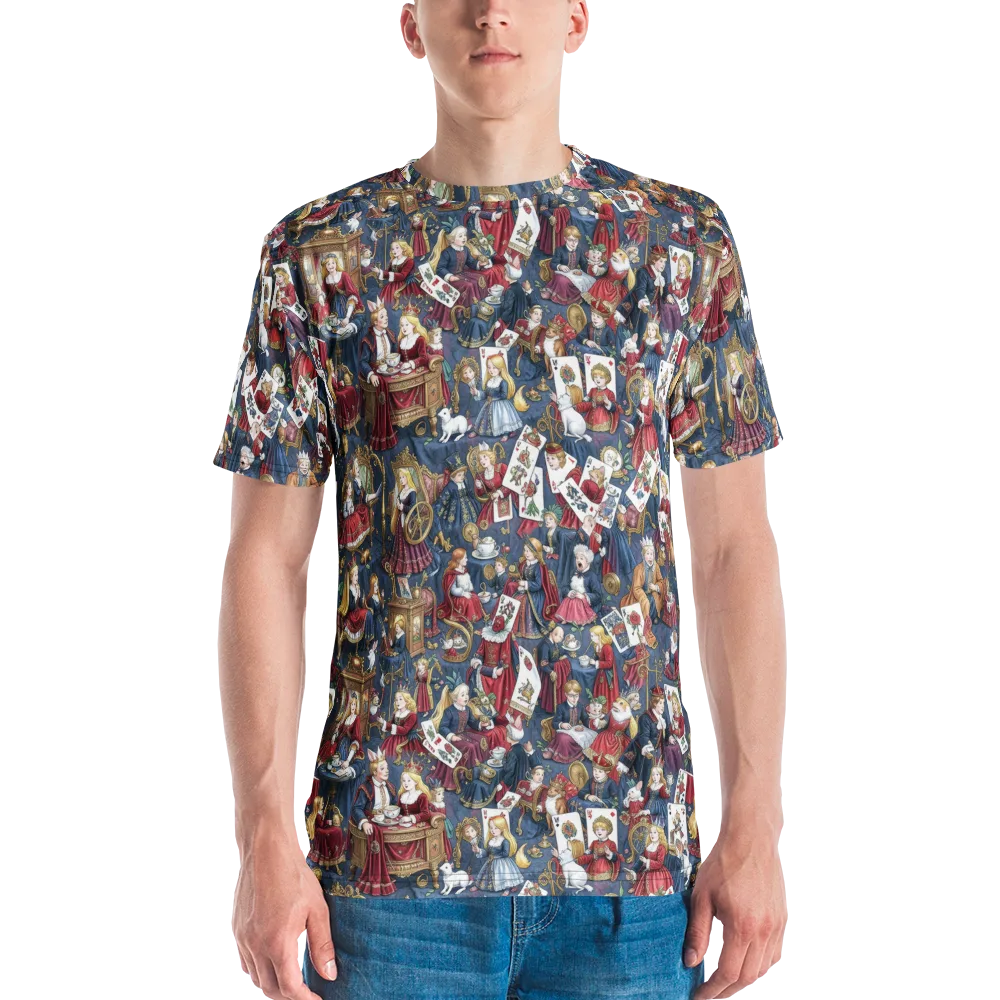 Royal Tea Party on Men's Crew Neck T-Shirt — Front