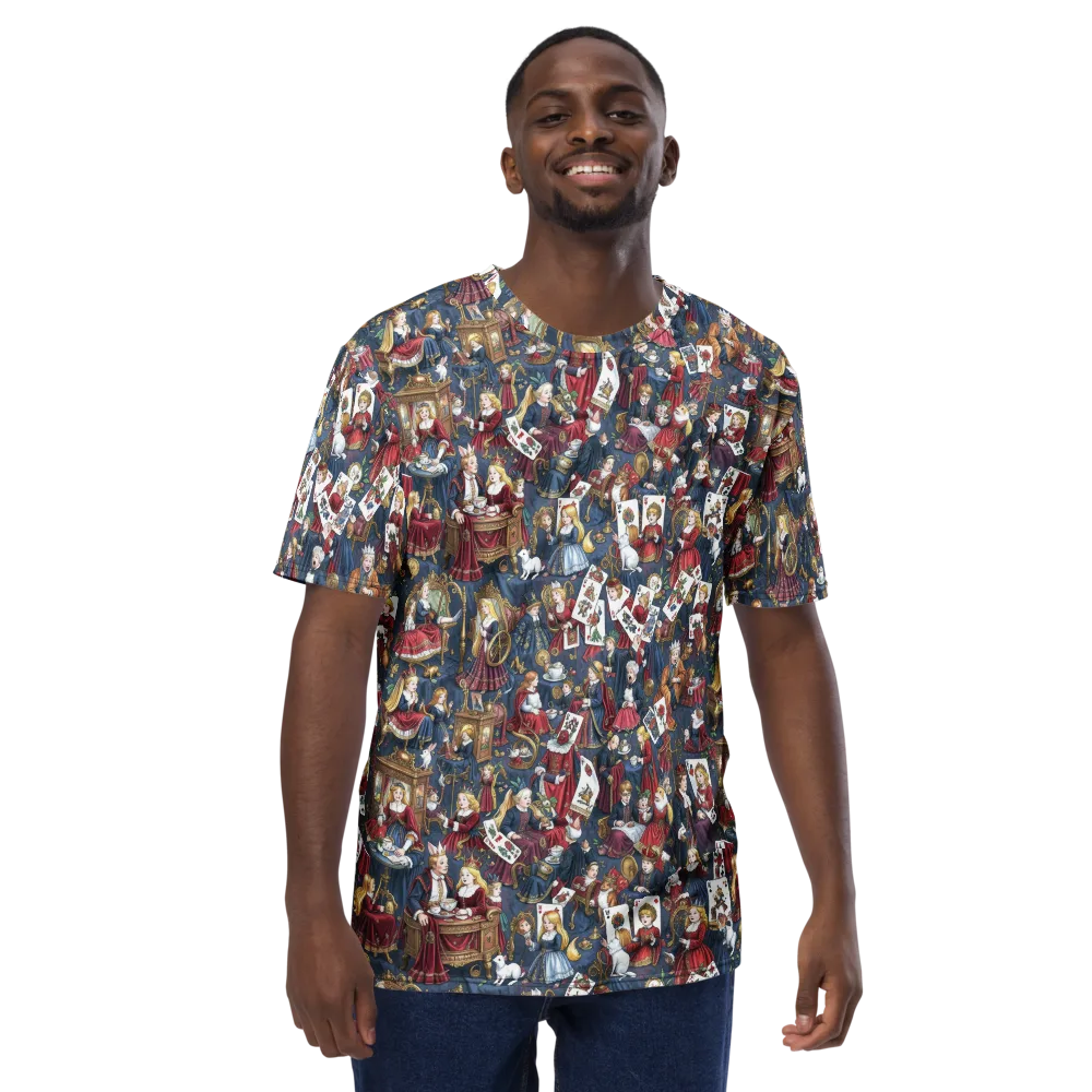 Royal Tea Party on Men's Crew Neck T-Shirt — Front