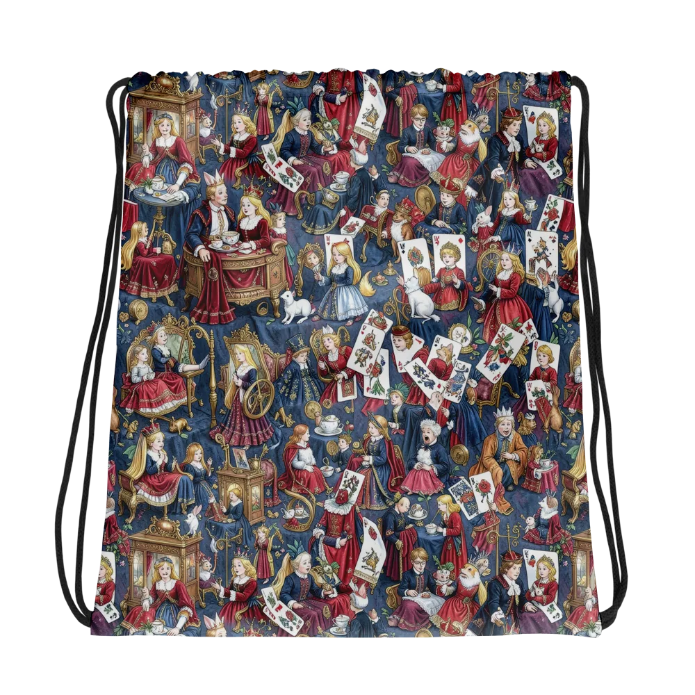 Royal Tea Party on Drawstring Bag — Photo