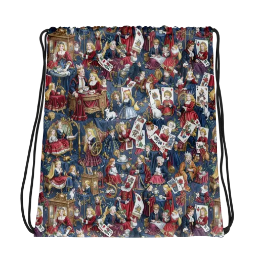 Royal Tea Party on a Drawstring Bag