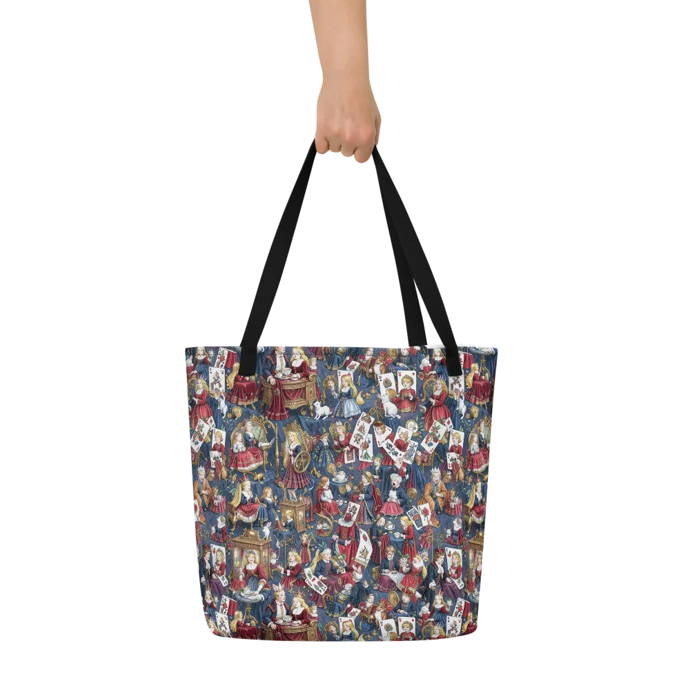 Royal Tea Party on Large Tote Bag W/ Pocket — Front