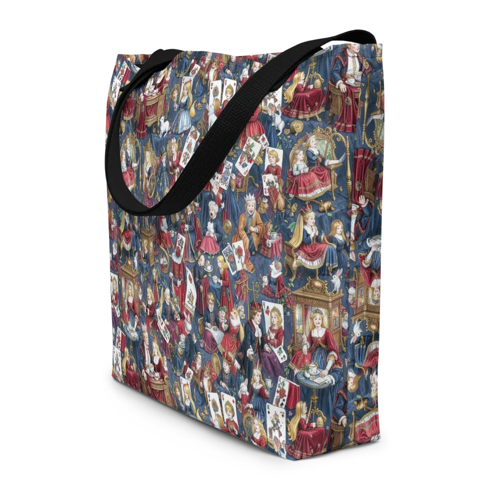Royal Tea Party on Large Tote Bag W/ Pocket — Front