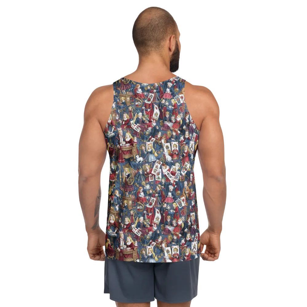Royal Tea Party on Men's Tank Top — Back