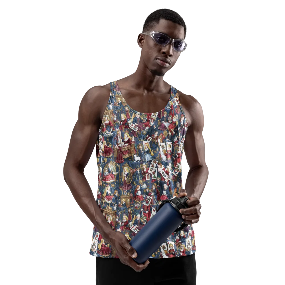Royal Tea Party on Men's Tank Top — Front