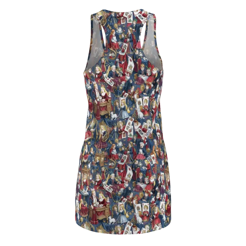 Royal Tea Party on Racerback Dress — Back