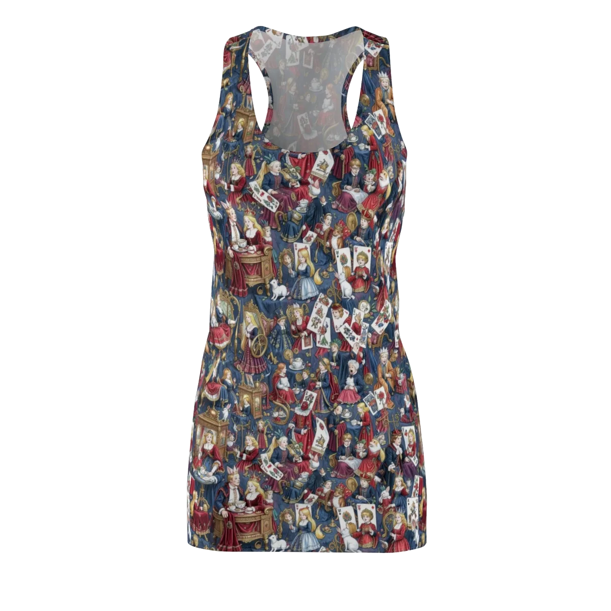 Royal Tea Party on Racerback Dress — Front
