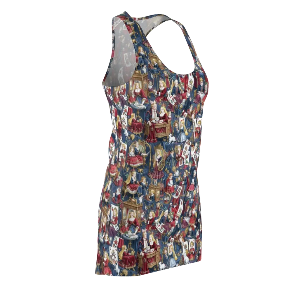 Royal Tea Party on Racerback Dress — Front Side