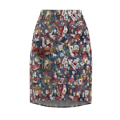 Royal Tea Party on a Pencil Skirt