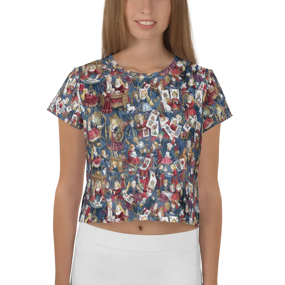 Royal Tea Party on Crop Tee — Front