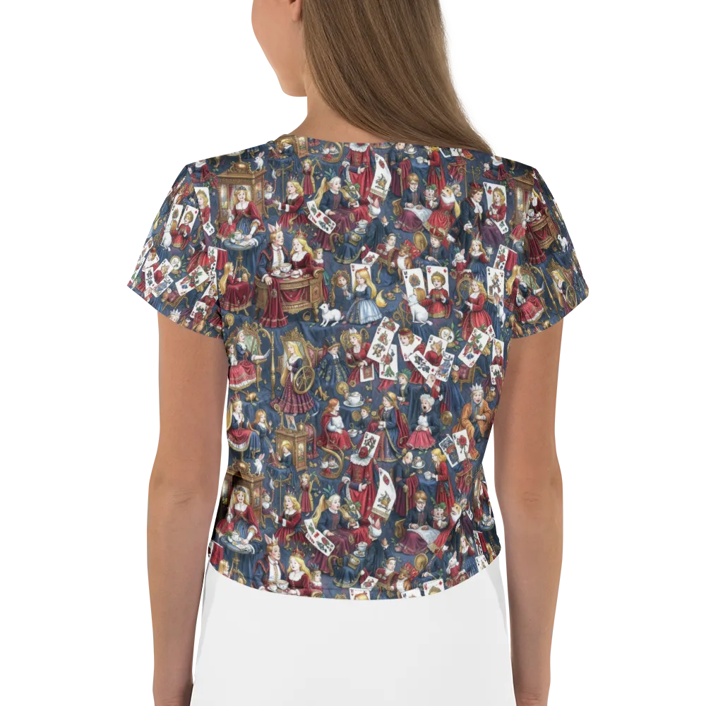 Royal Tea Party on Crop Tee — Back