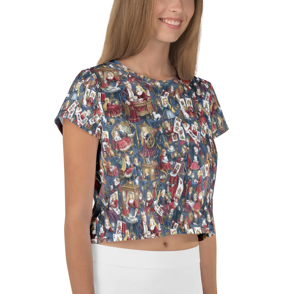Royal Tea Party on Crop Tee — Right